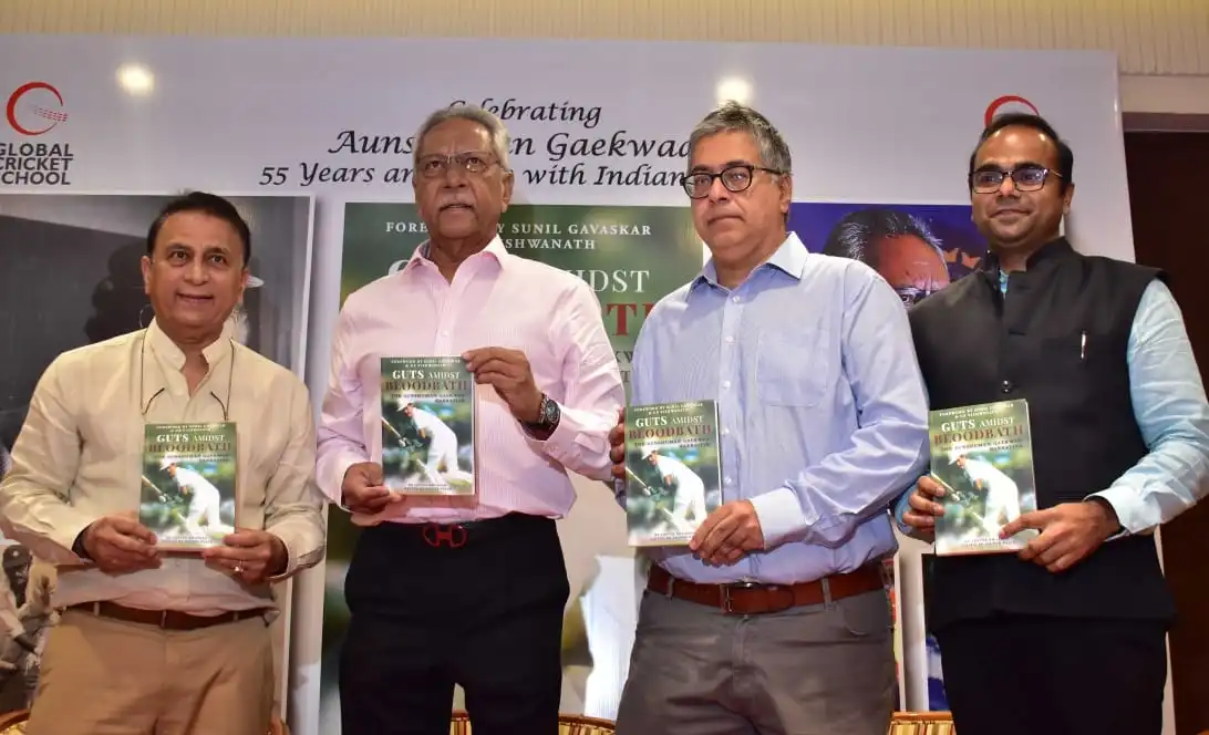 अंशुमन गायकवाड़ की अर्ध-आत्मकथात्मक पुस्तक 'गट्स एमिडस्ट ब्लडबाथ' का विमोचन किया गया