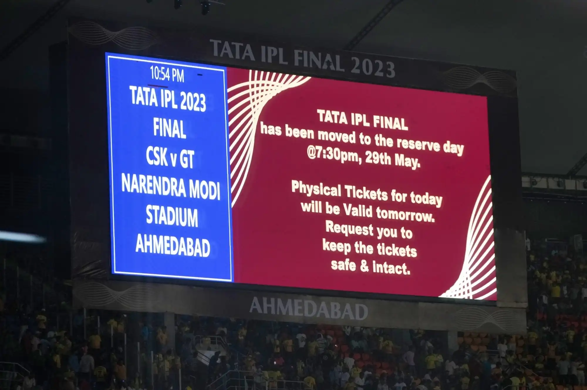 आईपीएल 2023: सीएसके और जीटी के बीच फाइनल बारिश से धुल जाने के बाद रिजर्व डे में चला गया