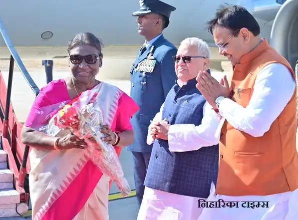 महामहिम राष्ट्रपति द्रोपदी मुर्मू का जैसलमेर दौरा, जैसलमेर एयरफोर्स स्टेशन पर हुवा स्वागत