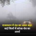 राजस्थान में ठंड का असर बढ़ा कई जिलों में कोल्ड-वेव का अलर्ट