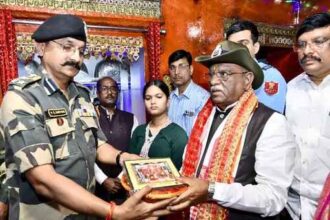 राजस्थान के राज्यपाल का जैसलमेर दौरा: तनोट माता मंदिर में की पूजा-अर्चना