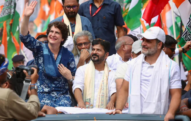 प्रियंका गांधी ने राहुल के साथ मतदाता अधिकार यात्रा में भाग लिया