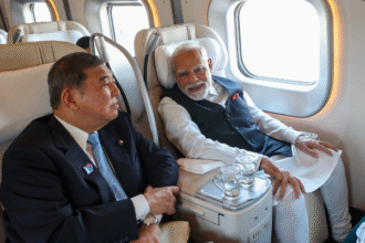 मोदी ने जापान में बुलेट ट्रेन की यात्रा की और सेमीकंडक्टर फैक्ट्री का दौरा किया