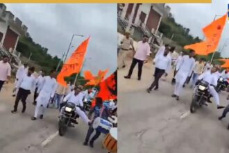 भीलवाड़ा में गणेश चतुर्थी रैली में विधायक का ढोल वाले पर विवादित कदम