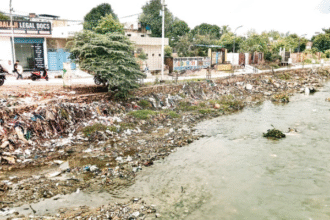 कोटा के वार्ड 13 में नाले का गंदा पानी समस्या बना हुआ है