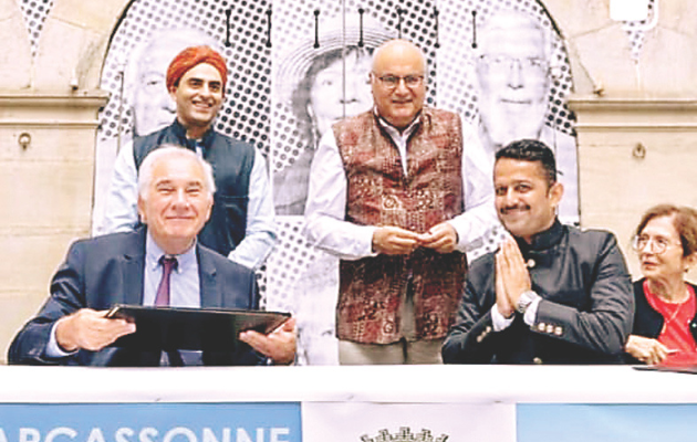 जैसलमेर और फ्रांस के कारकासोन के बीच समझौता