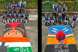 सेंट पॉल्स स्कूल में विद्यार्थियों ने राष्ट्रभक्ति का प्रदर्शन किया