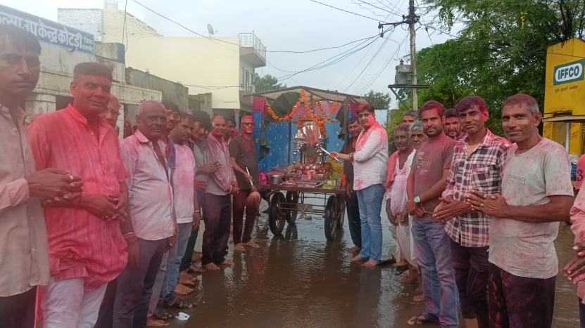 कोटड़ी में भक्ति और उल्लास के साथ रामरेवाड़ी शोभायात्रा