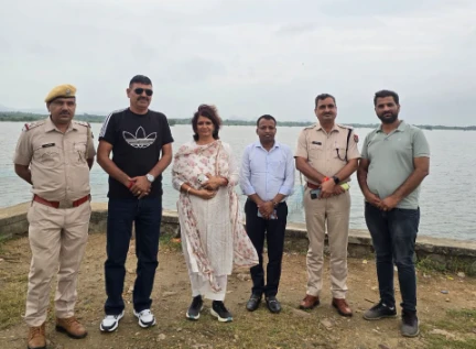 सिरोही में वेस्ट बनास बाँध का कलेक्टर ने किया निरीक्षण