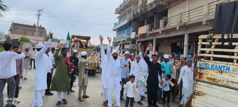 मंडार में ईद मिलादुन्नबी का जुलूस, भाईचारे का संदेश