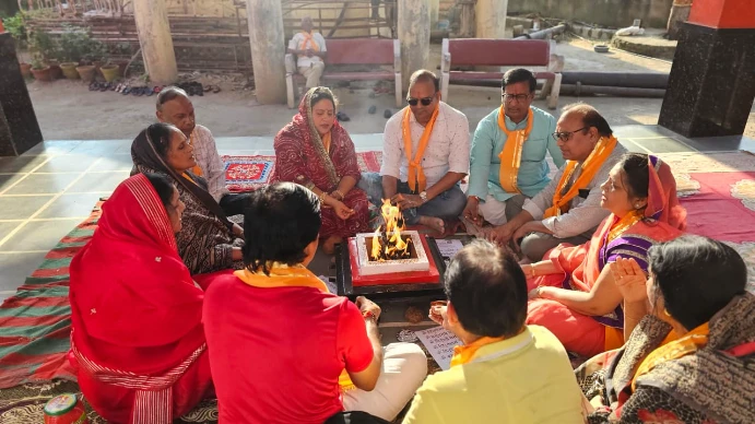 भीलवाड़ा में पितरों की याद में हवन कार्यक्रम का आयोजन