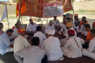 जैसलमेर में गोचर भूमि संरक्षण की मांग को लेकर धरना जारी