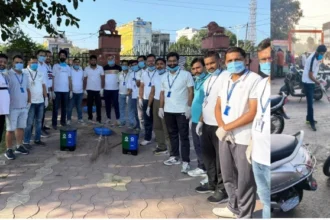 भीलवाड़ा में एचडीएफसी बैंक का स्वच्छता अभियान