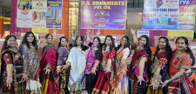 भीलवाड़ा में श्री महेश साख समिति का गरबा उत्सव शुरू