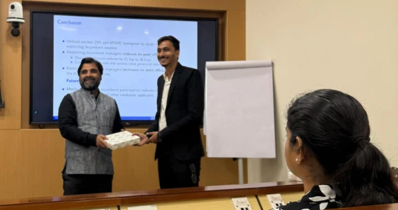 सौरभ रांका ने हैदराबाद में अंतरराष्ट्रीय शोध सम्मेलन में प्रस्तुत किया शोधपत्र