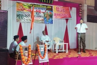 राजसमंद में विजयादशमी पर संघ ने किया शस्त्र पूजन