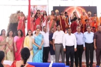 भीलवाड़ा में एमपीएस पब्लिक स्कूल में धूमधाम से मनाया गया दशहरा और नवरात्रि