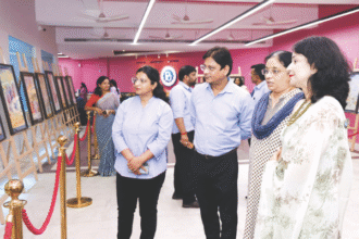 पूर्णिमा यूनिवर्सिटी में आर्ट एग्जीबिशन 'हीलिंग स्ट्रोक्स' का आयोजन
