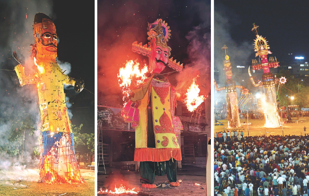 जयपुर में रावण के पुतले का दहन, अन्याय पर न्याय की जीत का संदेश