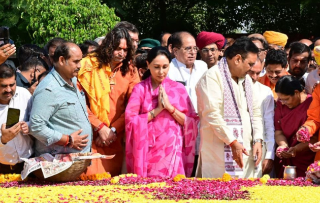 दिया कुमारी ने शेखावत की जयंती पर श्रद्धांजलि अर्पित की