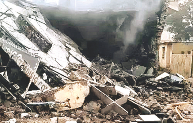 हार्डवेयर की दुकान में सिलेंडर फटने से व्यापारी की मौत