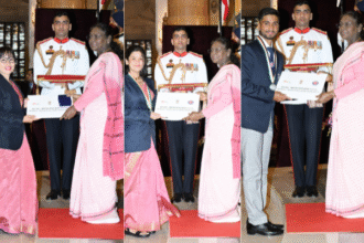 राष्ट्रपति मुर्मू ने एनएसएस स्वयंसेवकों को किया सम्मानित राष्ट्रपति मुर्मू ने एनएसएस स्वयंसेवकों को किया सम्मानित