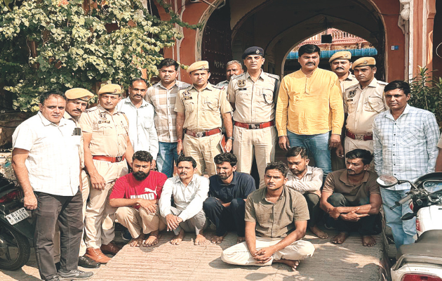 जयपुर में ज्वैलरी यूनिट से 1.5 करोड़ की चोरी, छह आरोपी गिरफ्तार