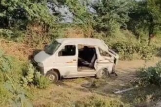 पाली-जोधपुर हाईवे पर कार के टायर फटने से दो की मौत