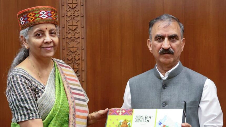 मुख्यमंत्री सुक्खू ने वित्त मंत्री से हिमाचल के लिए सहायता मांगी