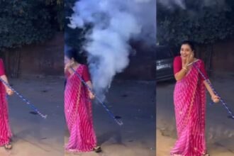 तान्या मित्तल का कार्बाइड गन चलाते वीडियो हुआ वायरल