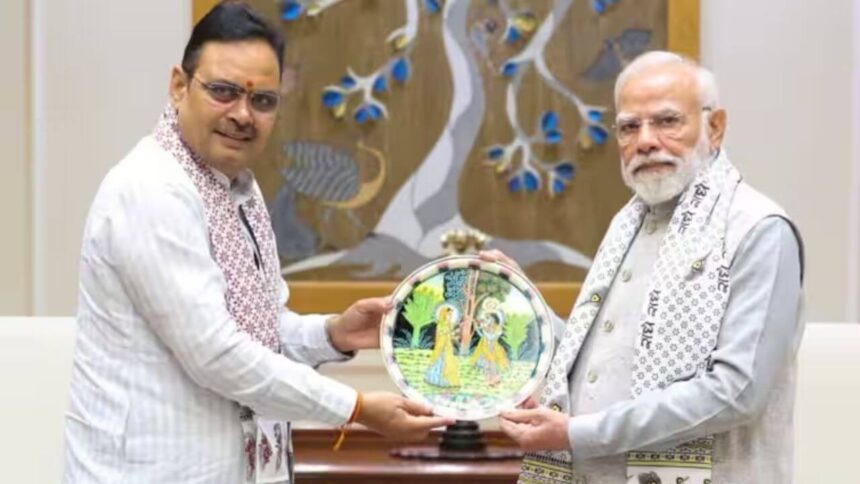 दिल्ली में सीएम भजनलाल शर्मा और पीएम मोदी की मुलाकात