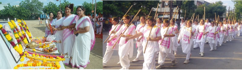 भीलवाड़ा में राष्ट्र सेविका समिति का शक्ति संगम पथ संचलन