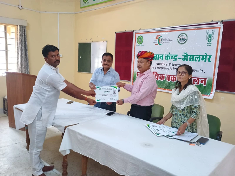 जैसलमेर में भेड़ और बकरी पालन का प्रशिक्षण कार्यक्रम