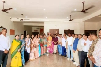 राजसमंद में भाजपा ने गोल्ड मेडलिस्ट नंदिनी सिंह चौहान का अभिनंदन किया