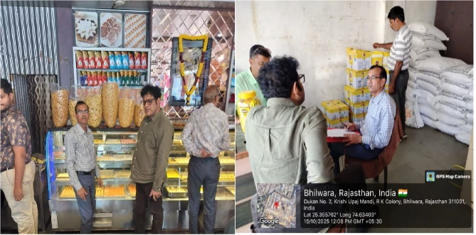 भीलवाड़ा में मिलावट के खिलाफ अभियान, 184 लीटर घी जब्त