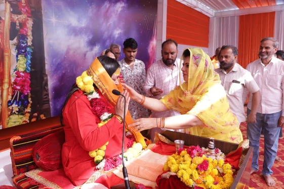 राजसमंद में श्री राम कथा का पहला दिन और भव्य कलश यात्रा