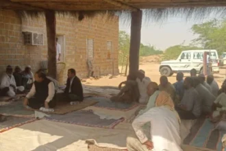 जैसलमेर बस दुर्घटना के पीड़ित परिवारों से मिले तालेपा