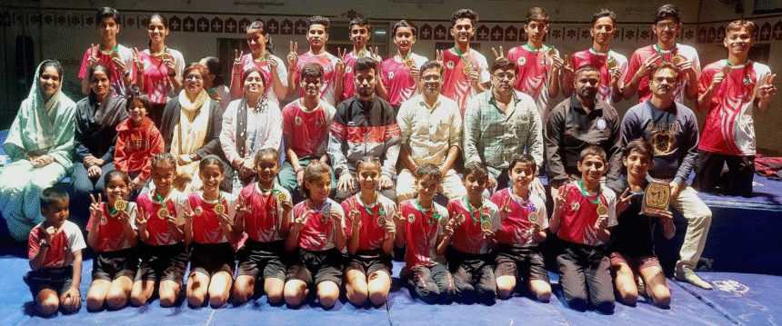 राजेश कुमार टेलर के जन्मदिन पर वुशु प्रतियोगिता का आयोजन