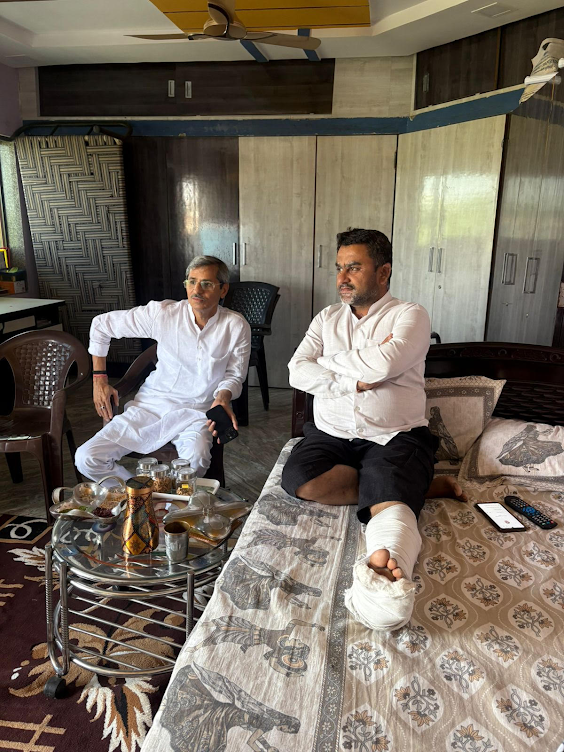 प्रदेश मंत्री देवासी ने महामंत्री राठी के स्वास्थ्य की जानकारी ली