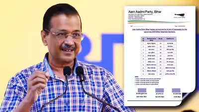 बिहार चुनाव के लिए आम आदमी पार्टी ने 11 उम्मीदवारों की सूची जारी की बिहार चुनाव के लिए आम आदमी पार्टी ने 11 उम्मीदवारों की सूची जारी की