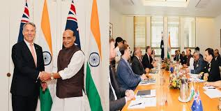 भारत और ऑस्ट्रेलिया ने रक्षा सहयोग के लिए तीन समझौतों पर हस्ताक्षर किए भारत और ऑस्ट्रेलिया ने रक्षा सहयोग के लिए तीन समझौतों पर हस्ताक्षर किए