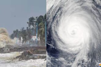 आंध्र प्रदेश में चक्रवाती तूफान मोंथा का तट पर आक्रमण