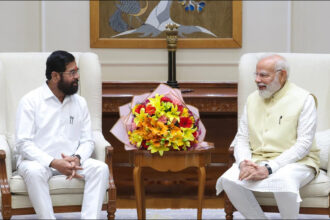 एकनाथ शिंदे ने पीएम मोदी से की मुलाकात, बिहार में एनडीए की जीत का भरोसा