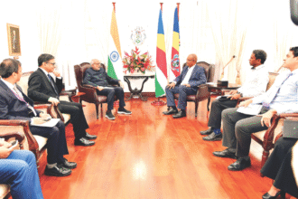 सी.पी. राधाकृष्णन की सेशेल्स के राष्ट्रपति से महत्वपूर्ण मुलाकात