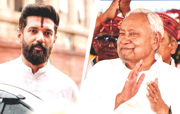 नीतीश कुमार ने चिराग पासवान की सीटों पर उम्मीदवारों की घोषणा की नीतीश कुमार ने चिराग पासवान की सीटों पर उम्मीदवारों की घोषणा की