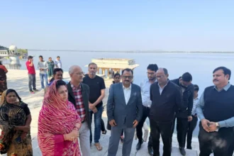 राजसमंद में सांसद और विधायक ने नौ चौकी पाल का किया दौरा