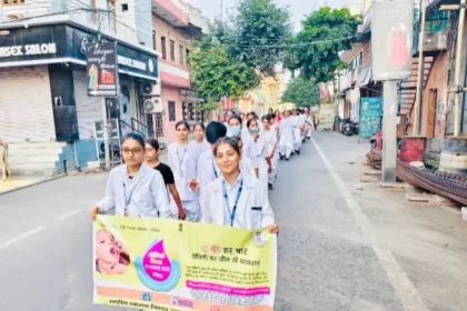 बाड़मेर में पल्स पोलियो अभियान के लिए जागरूकता रैली का आयोजन