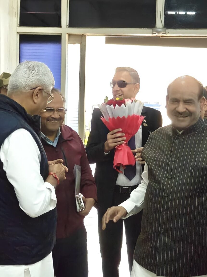 जोधपुर में उप राष्ट्रपति और लोकसभा अध्यक्ष का स्वागत