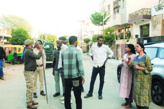 जयपुर में दुर्गापुरा कॉलोनी में तेंदुए का आतंक