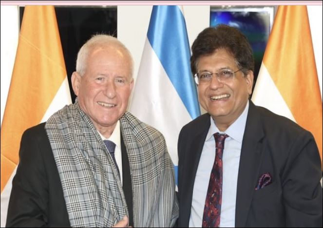 इजराइल के साथ व्यापार और कृषि में सहयोग बढ़ाने पर गोयल का जोर